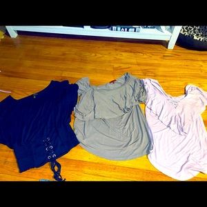 5 CUTE off shoulder tops. From pacsun, Buckle, Forever 21, boutique. Small.
